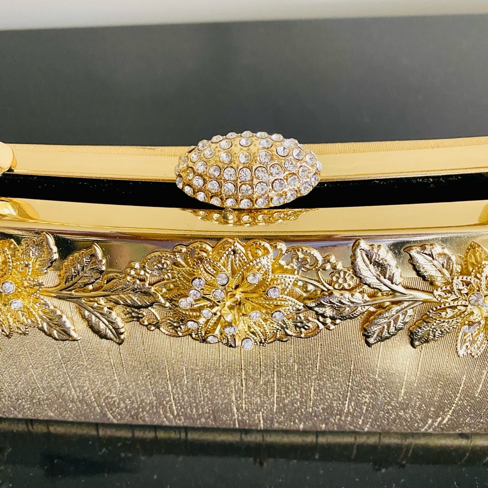 Wedding clutch purse gold new - Picture 8 of 8